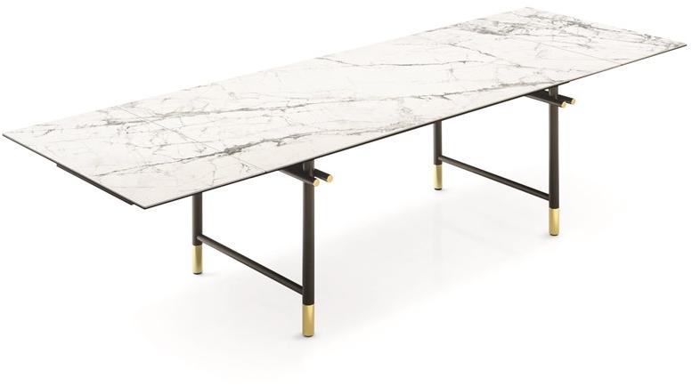 Calligaris Раздвижной прямоугольный стол из керамики с эффектом мрамора  Cs4122-r 160  - Вид №3