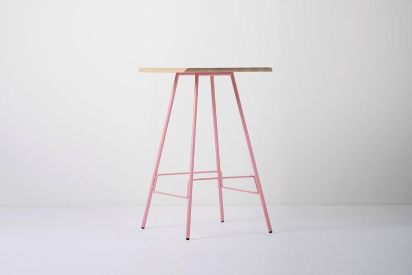 Gazzda Высокий квадратный стол из дуба Leina 097 - Вид №4