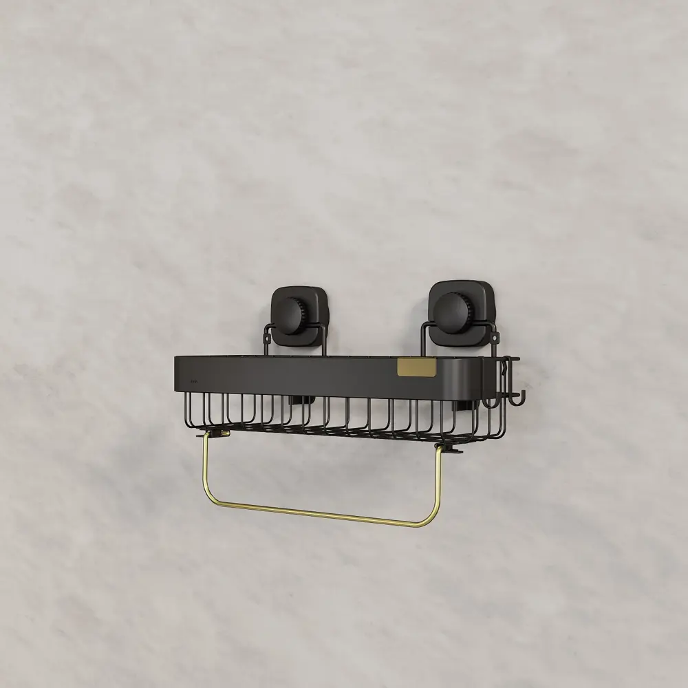 Полка для душа Iddis Soul LM004WC1Bi44 1 ярус цвет черный STLM-2114846 - Вид №3