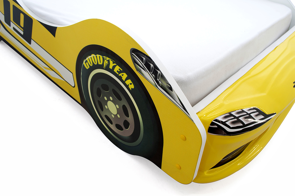 Детская кровать-машина желтая "Супра" БЕЛЬМАРКО  00-3873173 Желтый Santreyd  - Вид №6