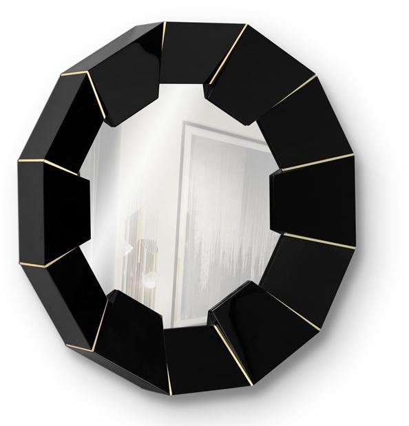 LUXXU Круглое деревянное зеркало в настенной раме Darian sun-id-1438982 - Вид №1