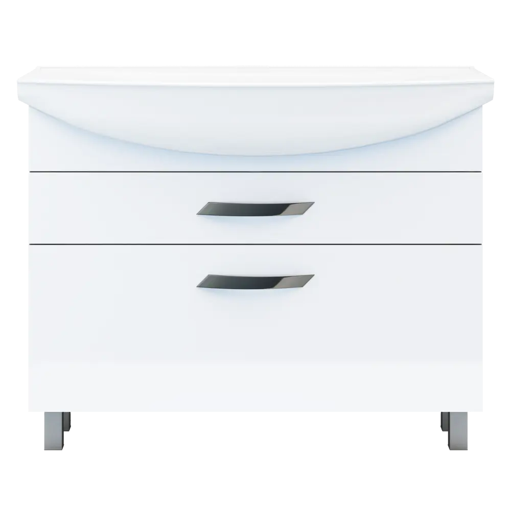 Тумба под раковину Vigo Moss 105 см, цвет белый STLM-2167968