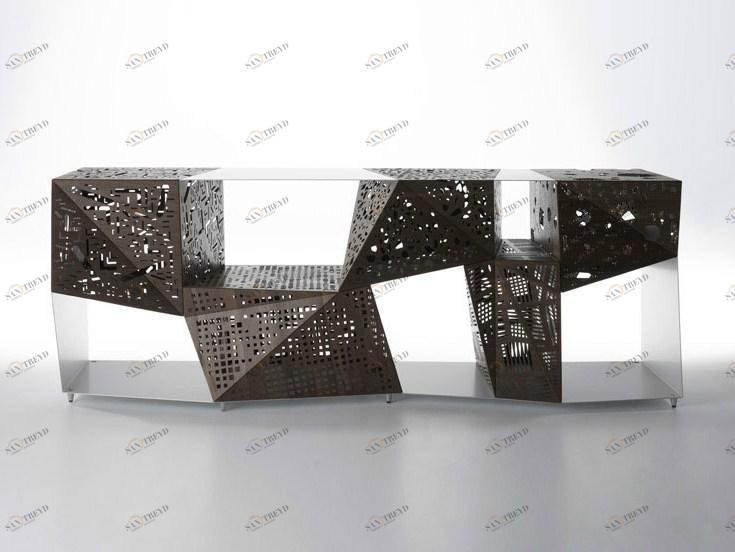 Casamania & Horm Комод из алюминия и дерева Riddled sun-id-1404390