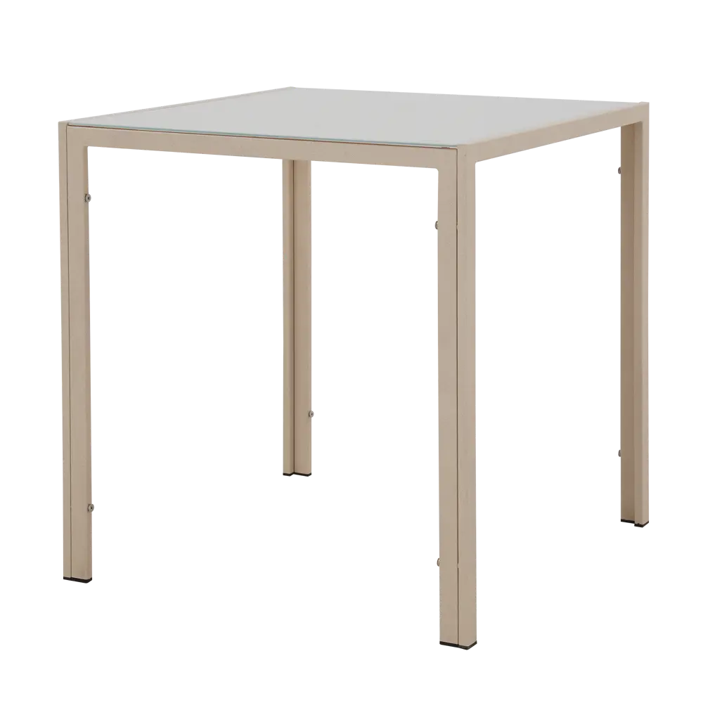 Садовый стол нераздвижной BEGINIA Lazo 70x70 см сталь бежевый STLM-2152596 - Вид №5