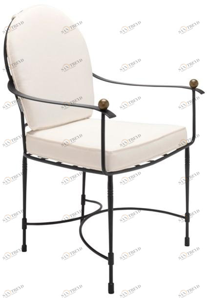 JANUS et Cie Стул-медальон из нержавеющей стали с подлокотниками Amalfi sun-id-1362726