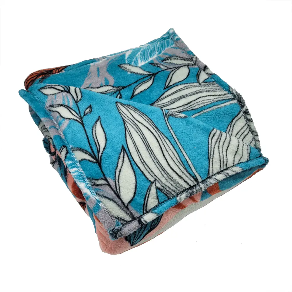 Плед Fantaisie 180x200 см фланель цвет бирюзовый 87289055 STLM-2080133 Ardenza 