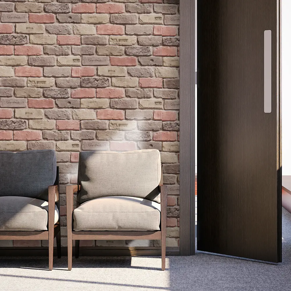 Обои бумажные Кирпичи красные 0.53 м 301-012 Santreyd STLM-2136574 - Вид №3