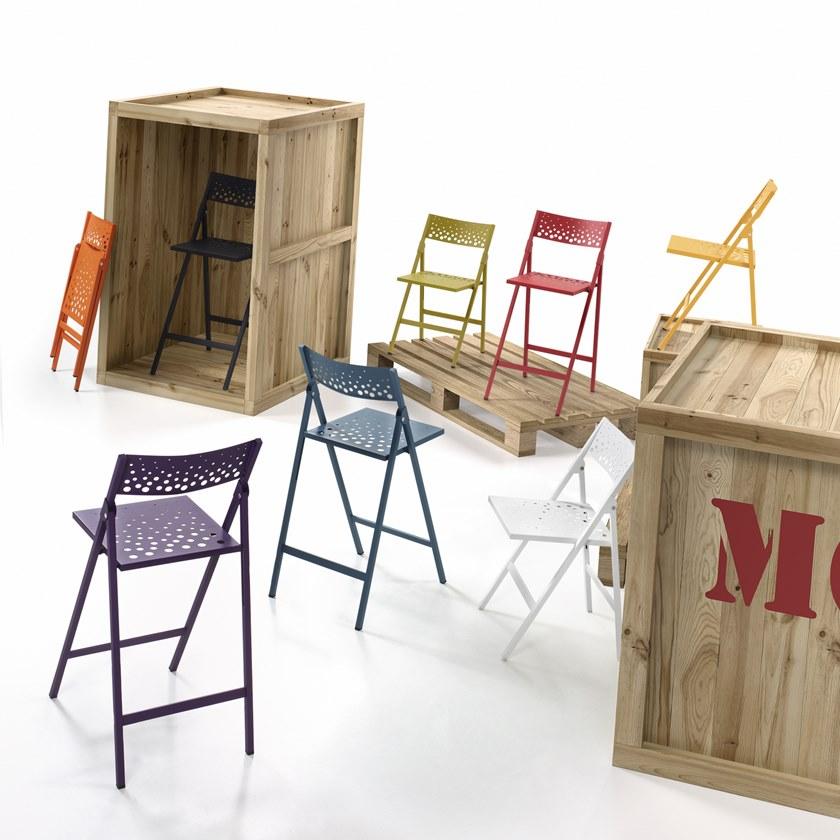 MOBLIBERICA Складной металлический стул Moon sun-id-1493913 - Вид №2