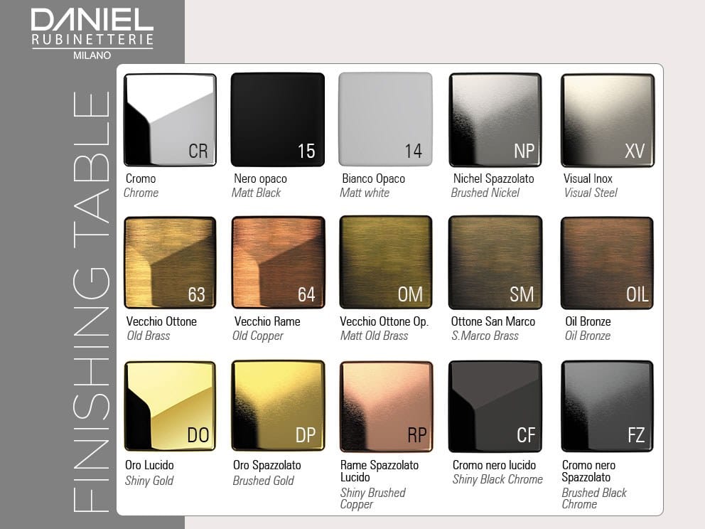 Латунный встраиваемый однорычажный смеситель для душа с ручным душем Daniel Rubinetterie Tokyo ARCH-00081493