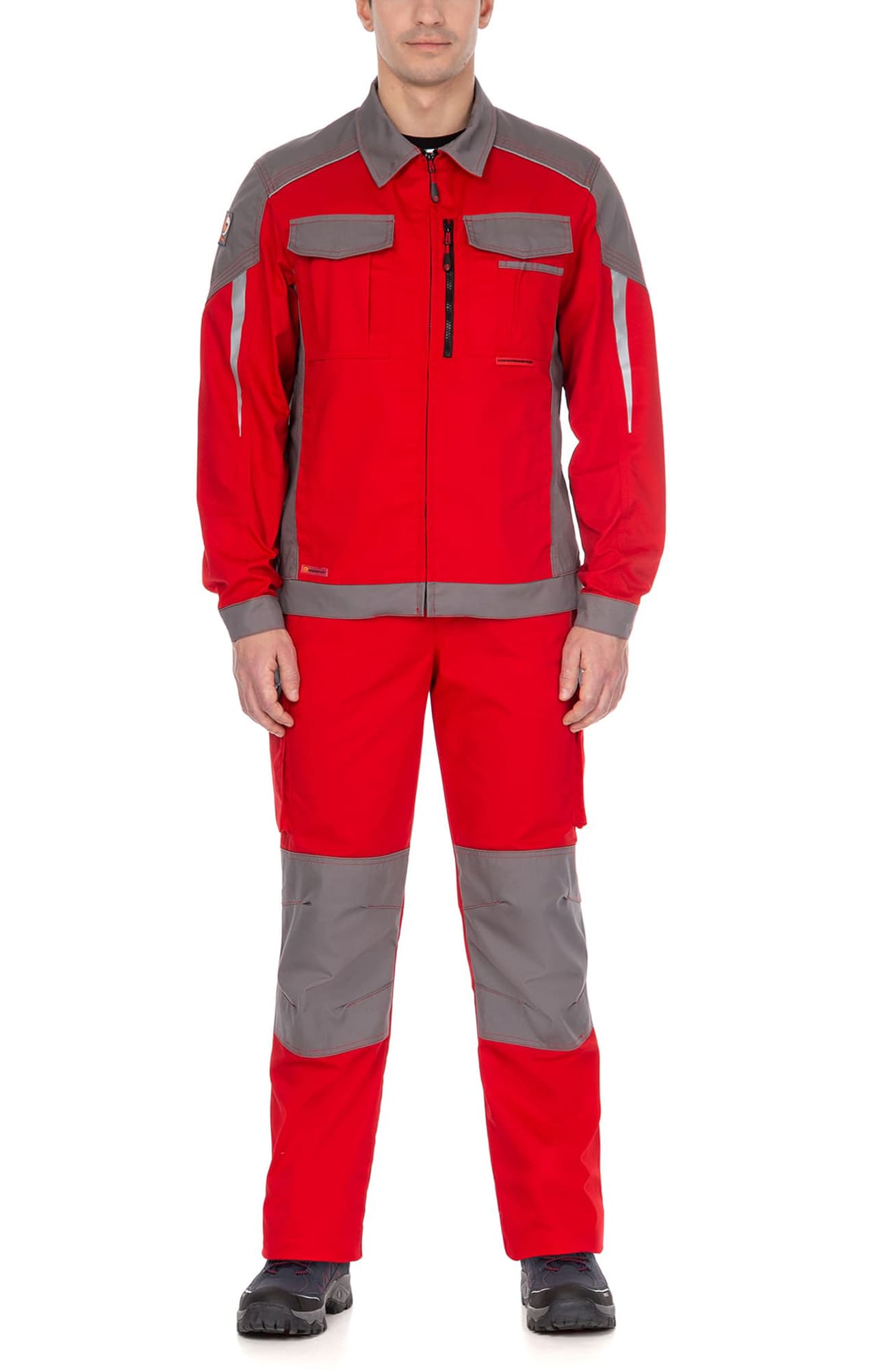 70061 Костюм  NEW красный с серым STATUS  Летняя спецодежда  размер 64-66/170-176  - Вид №8