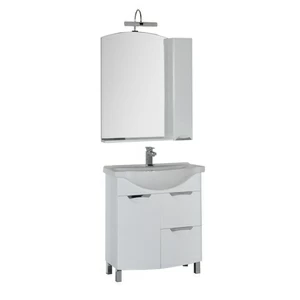 Комплект мебели Aquanet Асти 75 б\к белый (1 дверца 2 ящика)