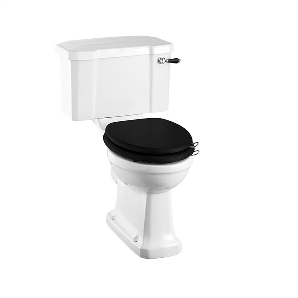 P5, C3 BLA Компакт унитаз с бачком Черный Burlington  Англия  - Вид №1