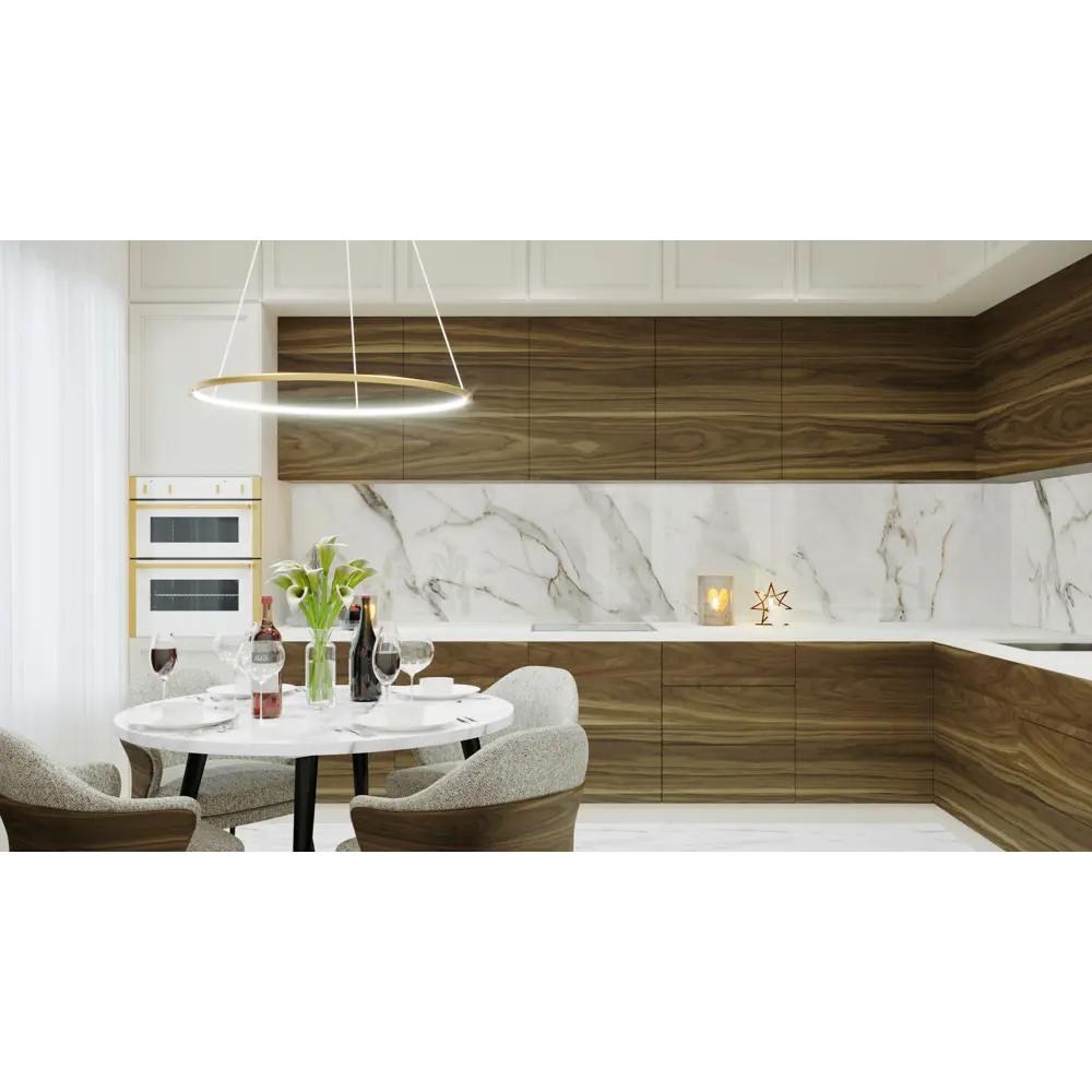 Стеновая панель Calacatta Snow 300x60 см ALUMOART 89199571 STLM-0079759 - Вид №3