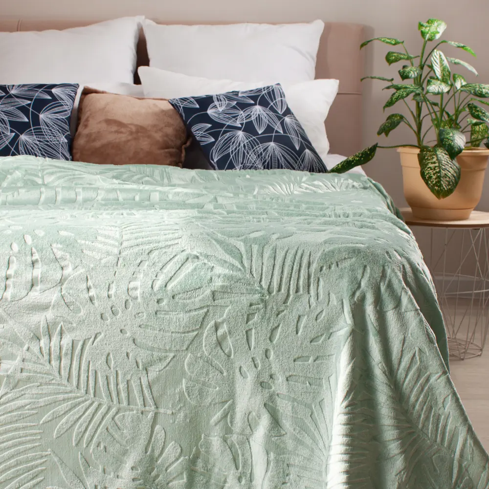 Плед Savane 200x220 см микрофибра цвет зеленый Ardenza STLM-2102455 - Вид №7