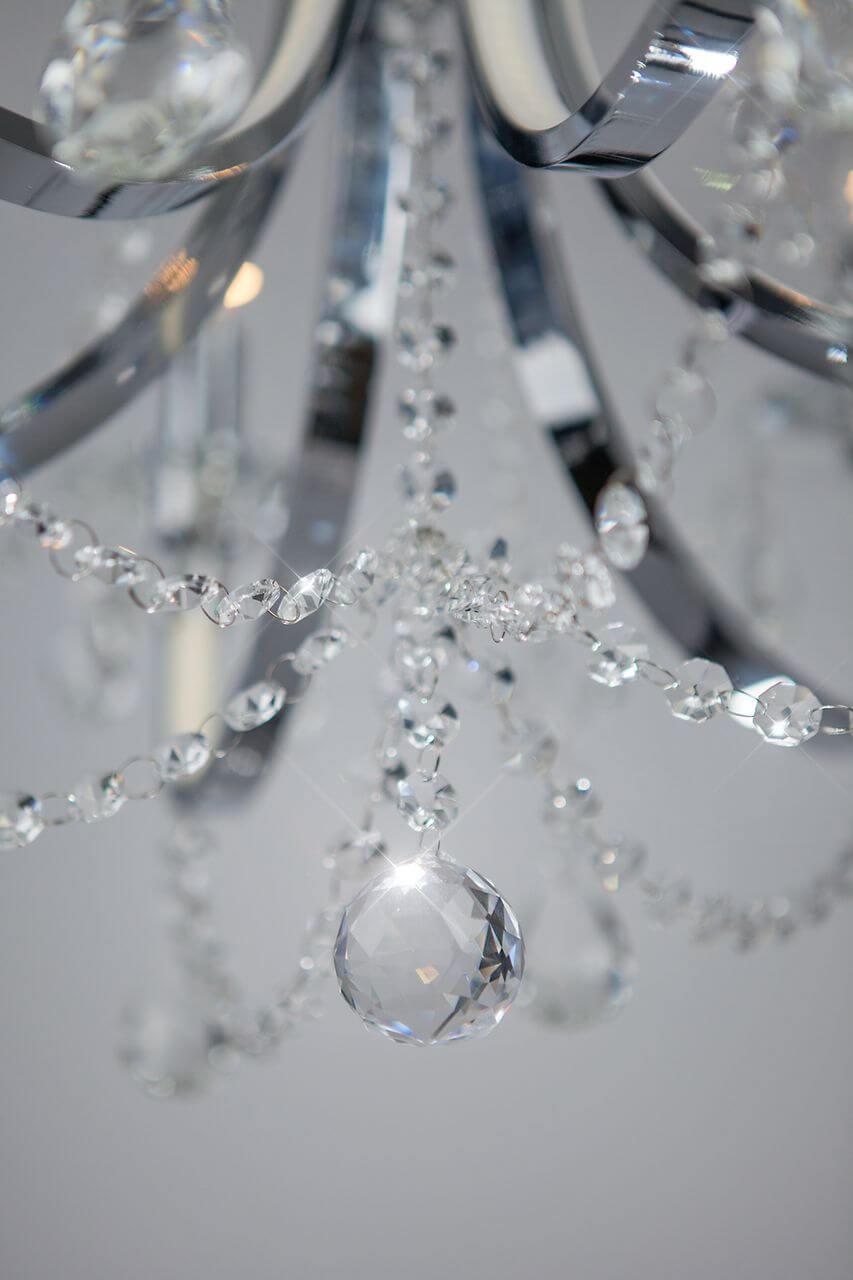 Подвесная люстра Bogates Tefia 423/6 Strotskis BOGATES ДИЗАЙНЕРСКИЕ, TEFIA 187353 Хром  - Вид №2