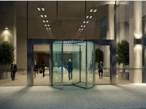 ASSA ABLOY Цельностеклянные вращающиеся двери Porte automatiche girevoli