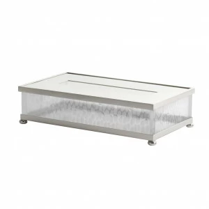 FS02-661 FS02-661 Коробка для салфеток прямоугольная ДОЗАТОРЫ ТКАНЕЙ Cristal & Bronze TISSUE DISPENSERS