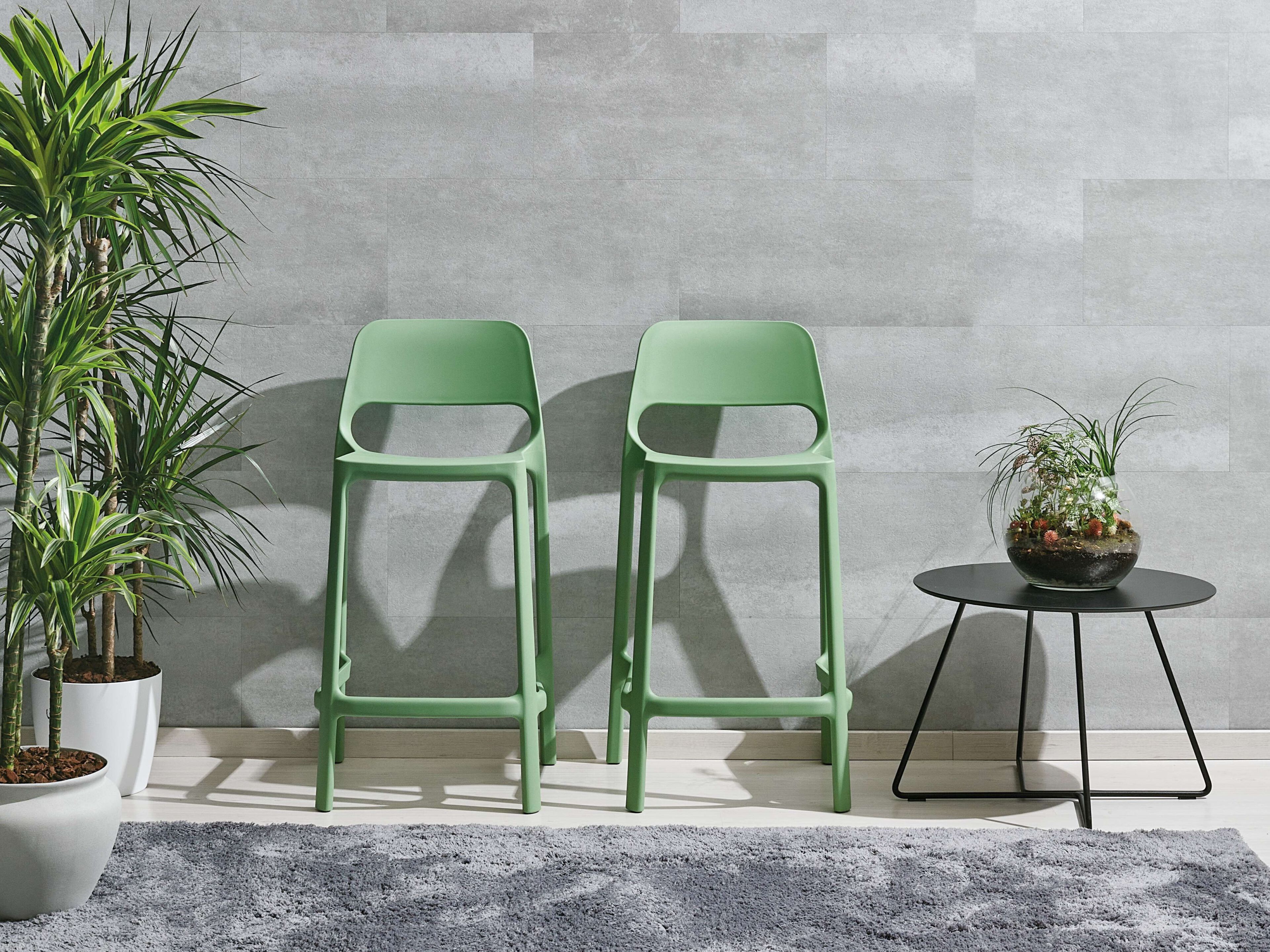 Высокий табурет из полипропилена с подставкой для ног AP Factor Helena ARCH-00056835 - Вид №1