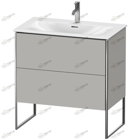 XS452400707 XSquare Тумбочка напольная Бетонно-серый матовый декор Duravit