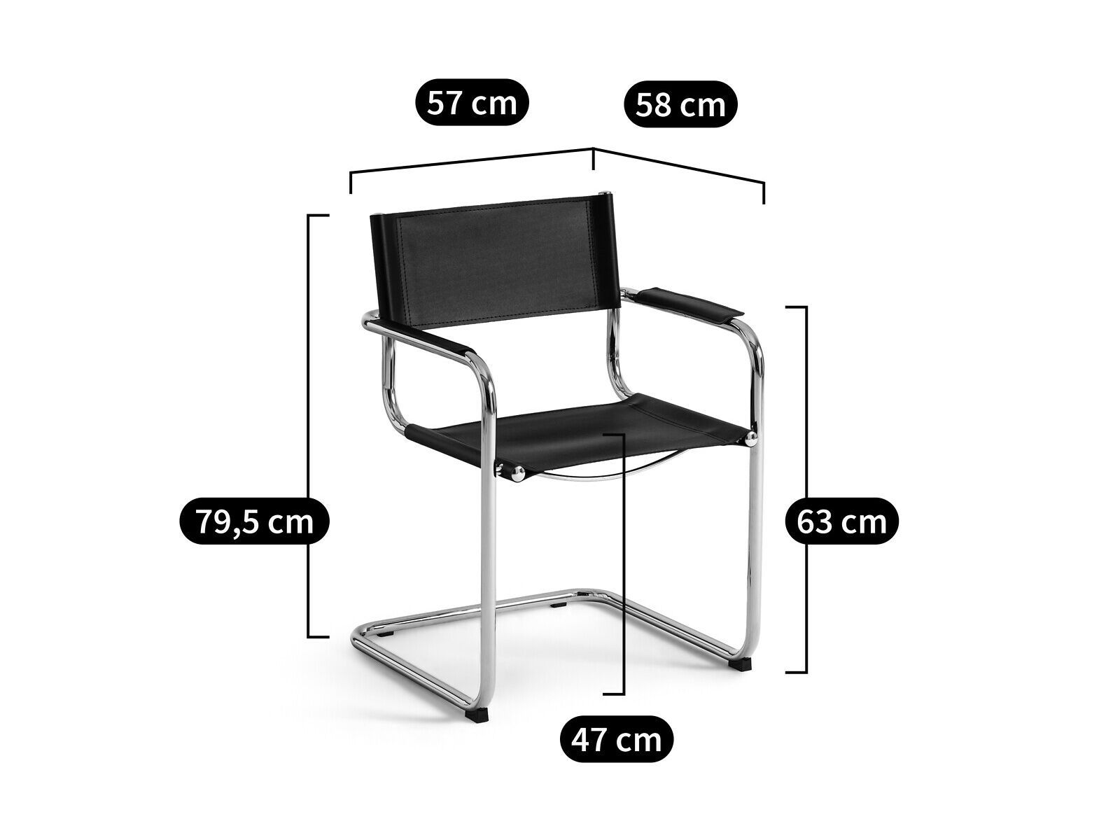 Кожаный стул AMPM WINSET ARCH-00084378 - Вид №7