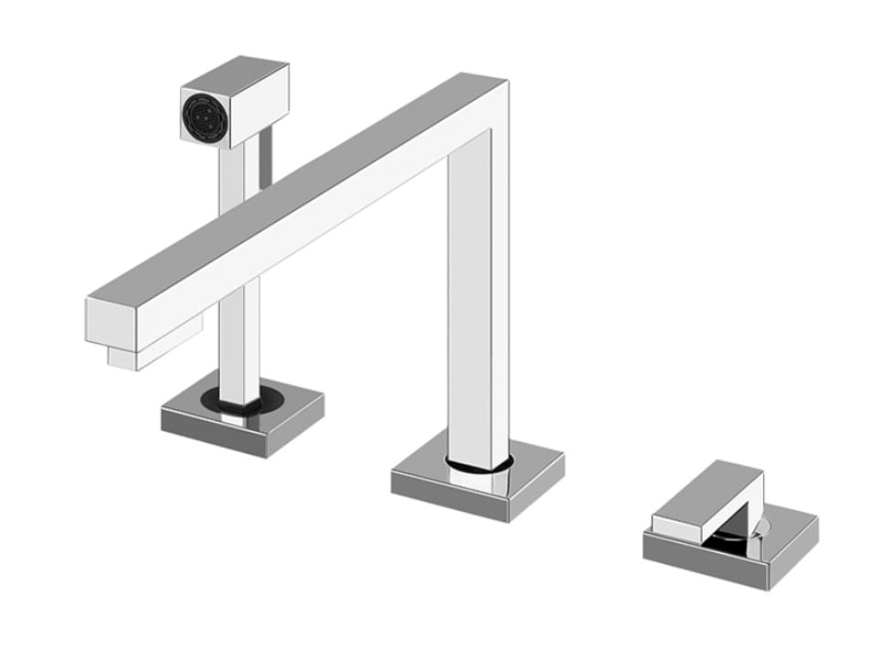 Смеситель для кухни из латуни со съемным ручным душем Gessi ARCH-00009371 - Вид №1
