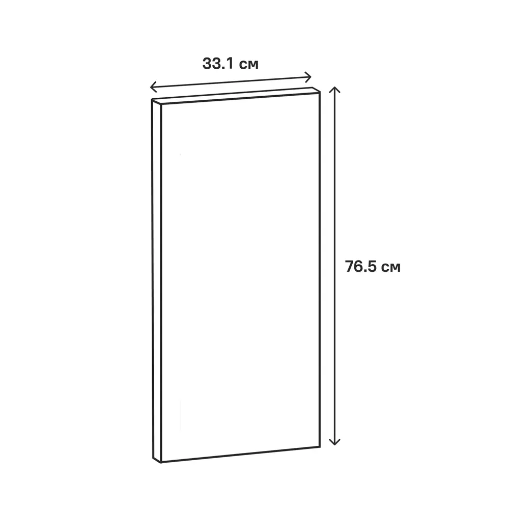 Фасад для кухонного шкафа Реш 33.1x76.5 см Delinia ID МДФ цвет белый STLM-2102498 - Вид №12