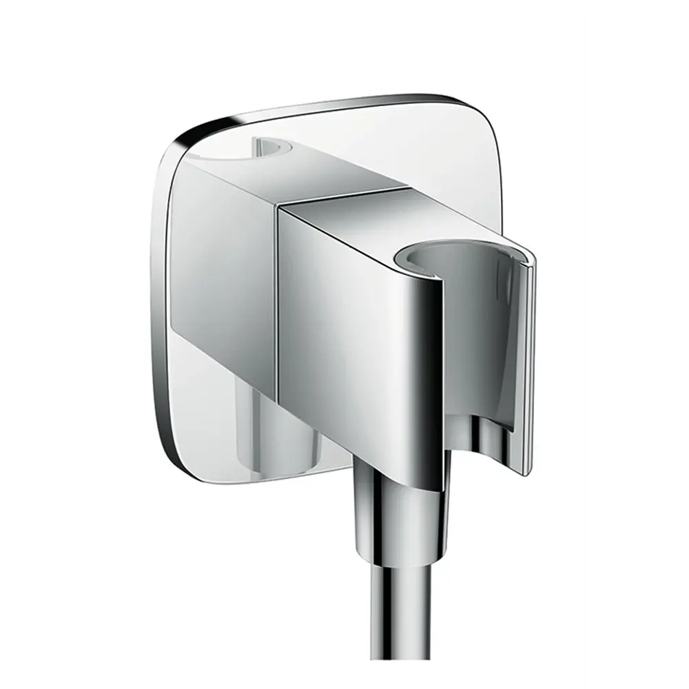 Подключение для шланга душевого Hansgrohe FixFit Porter E с держателем цвет хром STLM-2068794