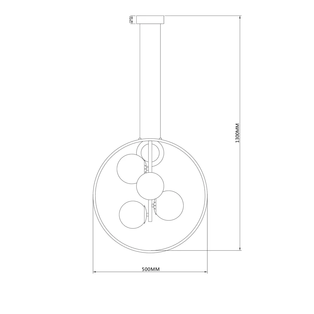 Люстра SCHAFFNER Letto с LED-кольцом и регулировкой высоты 89353897 STLM-0933396 - Вид №17