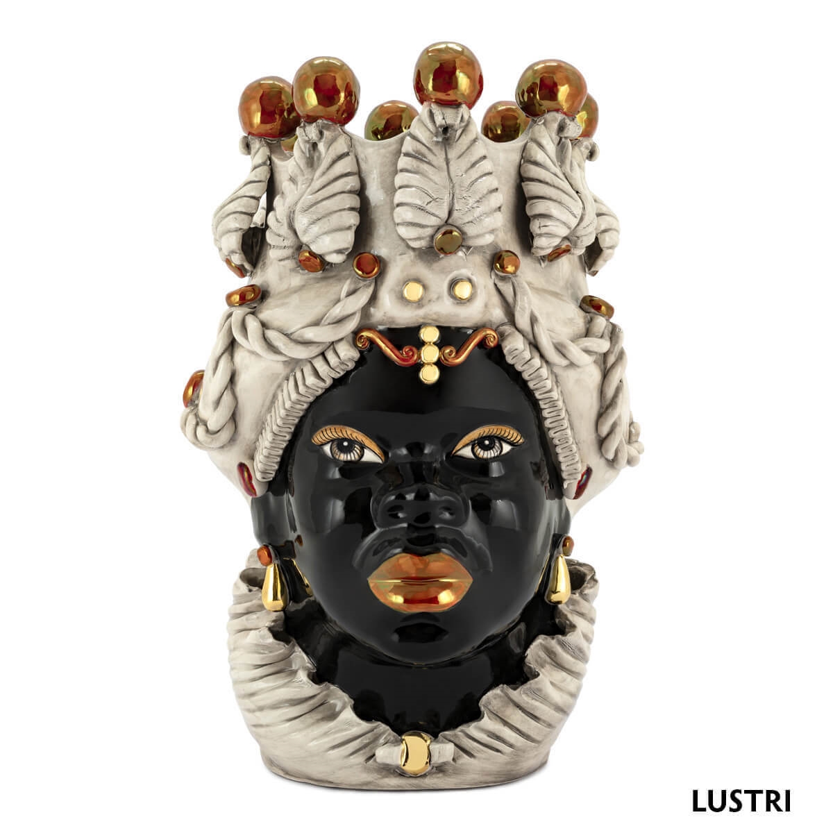 200654-LU ABHIKA ВАЗА MORO LADY BIG GOLD FINISH 