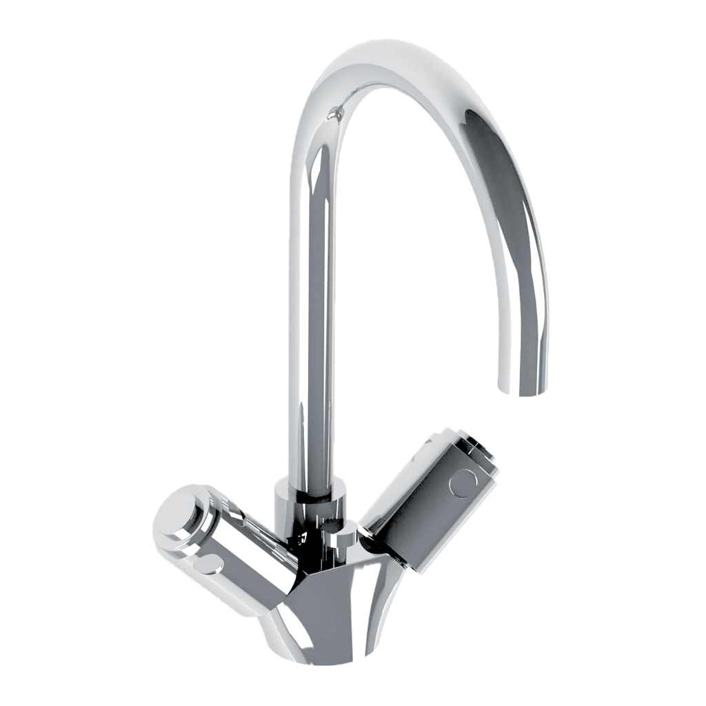 C32-1101 C32-1101 Смеситель для раковины на одно отверстие ГЛАДКАЯ ЗВЕЗДА Cristal & Bronze STAR LISSE  - Вид №1