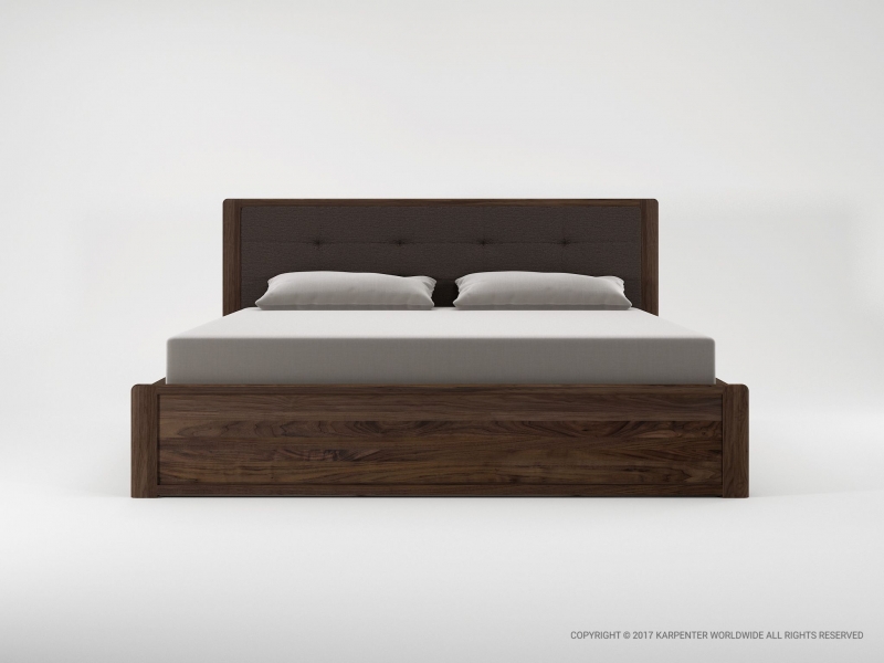 443_871 Двуспальная кровать с тканевым изголовьем Karpenter Circa17