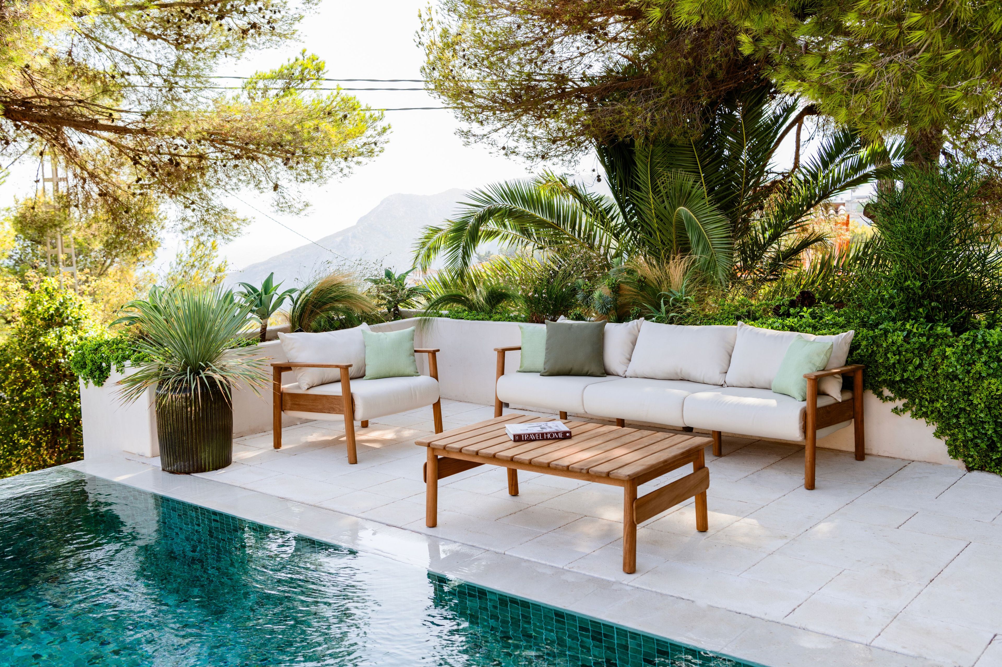 Прямоугольный садовый стол из тикового дерева FJAKA Pomalo ARCH-00011690