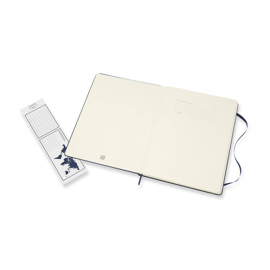 Блокнот Moleskine CLASSIC XLarge 190х250мм 192стр. нелинованный твердая обложка фиксирующая резинка 432257 - Вид №2