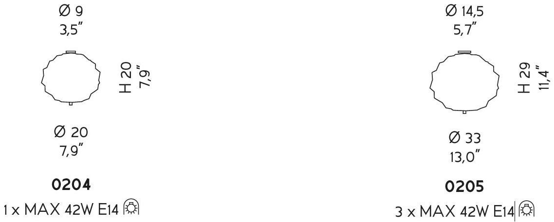 Sylcom Стеклянный потолочный светильник Emisphera 0204/0205 - Вид №2