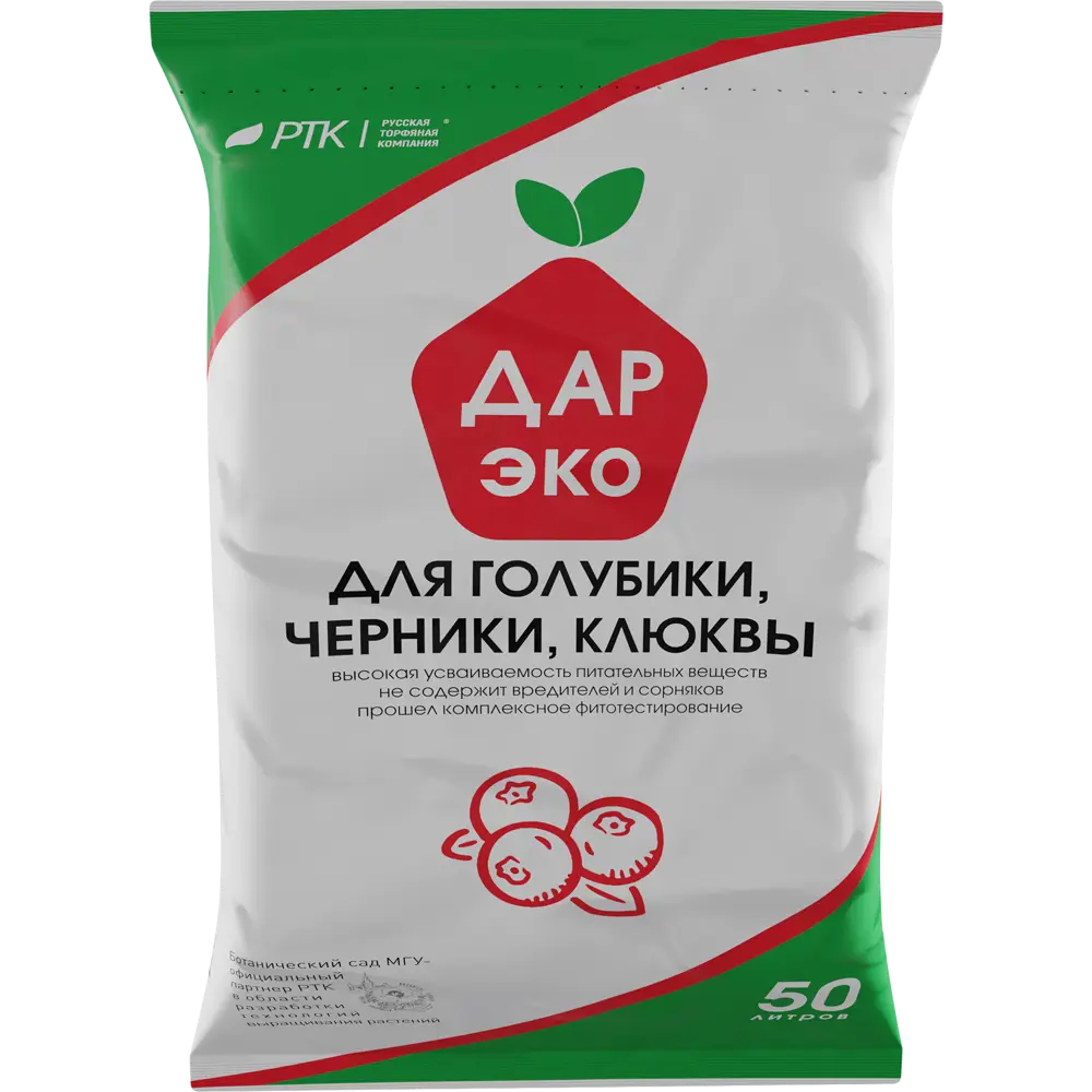 Грунт для голубики, черники, клюквы ДарЭко 50 л 83405043 STLM-2178335 Santreyd 