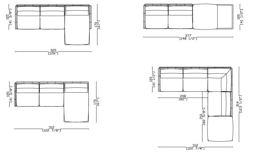 Угловой диван с полуостровом Sicis ARCH-00114699 - Вид №6