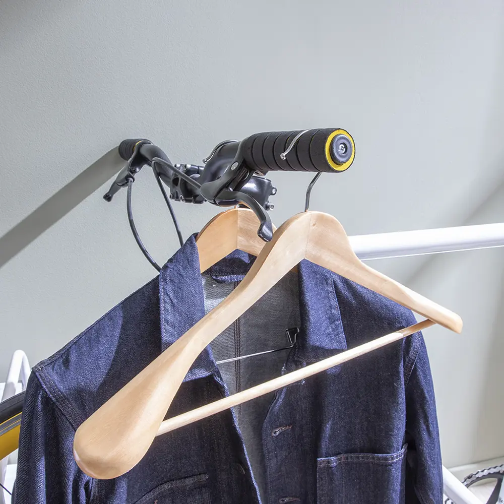 SPACEO Широкие плечики из эвкалипта с поворотной системой 82680676 Плечики деревянные STLM-0033934 - Вид №3