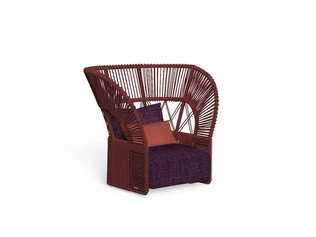 Веревочное садовое кресло с подлокотниками Talenti Cliff Decò ARCH-00050803 - Вид №5