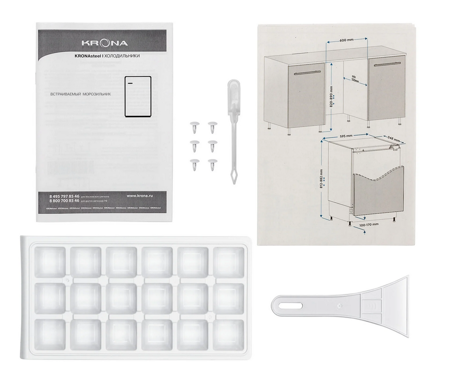 9066091 Встраиваемый морозильный шкаф KRONA WIESEL FR KRONA1 STDN-0066188 - Вид №7