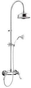 Rubinetteria Giulini Настенная душевая стойка с душевой лейкой Praga - praga crystal F7507wc-s