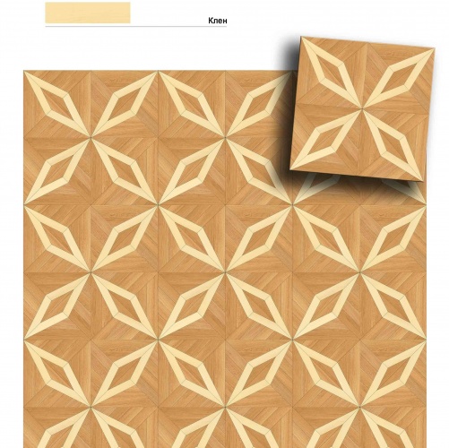 Художественный паркет Da Vinci Щитовой 26-498 Дуб (Гладкая) 500х500 мм 26010498 - Вид №1