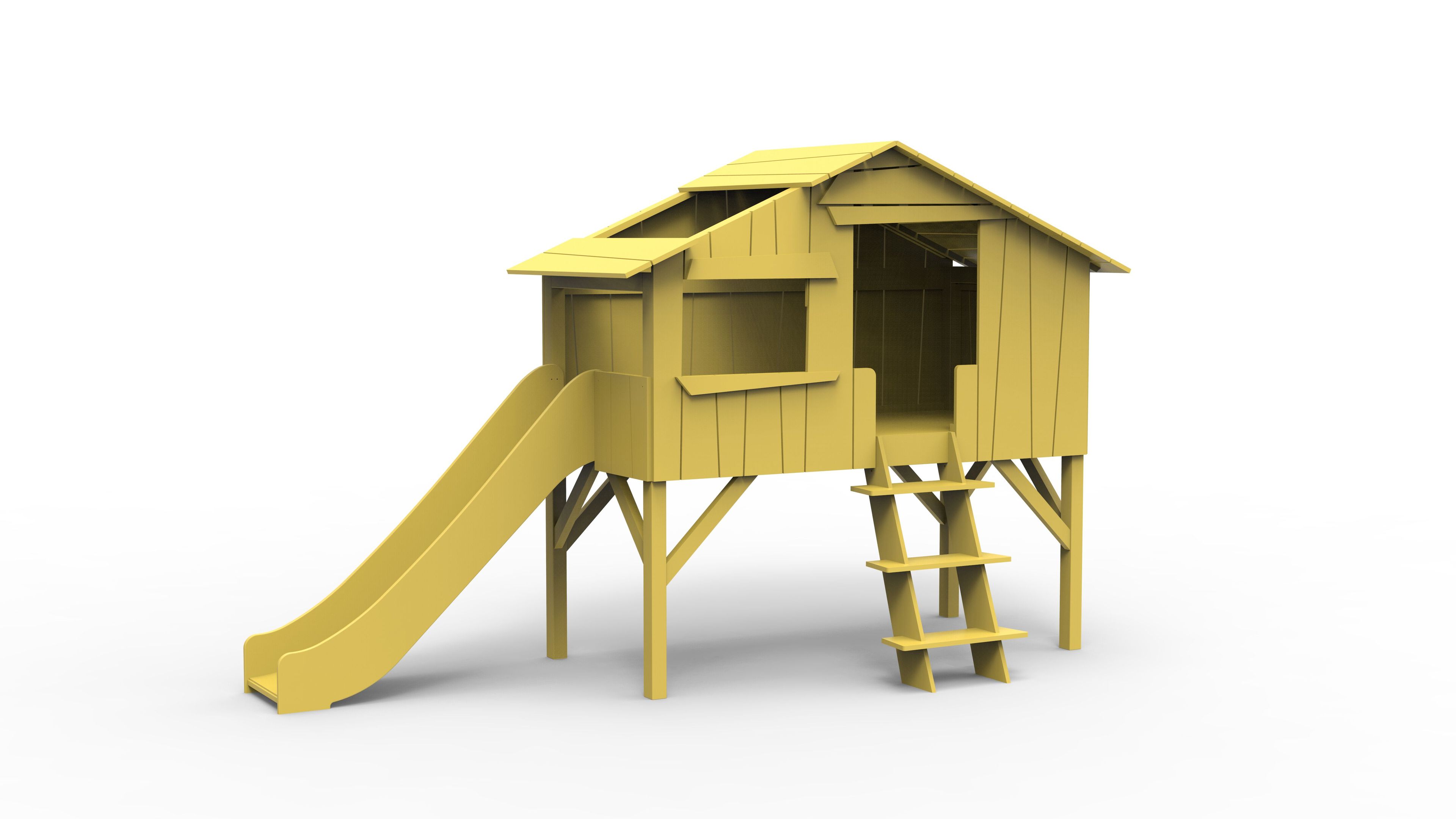 Кровать-чердак из МДФ с горкой Mathy by Bols TREEHOUSE BEDS &amp ARCH-00138368 - Вид №12