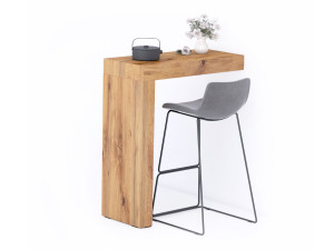 Высокий стол на полуострове в облагороженном