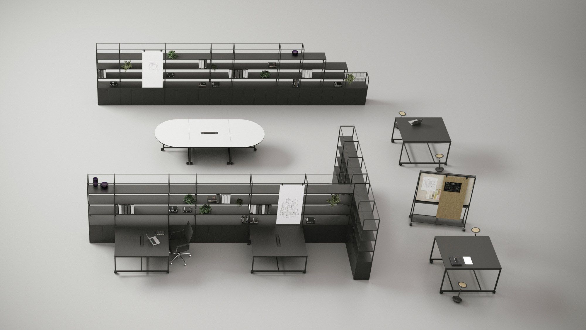 Металлическая отдельно стоящая доска объявлений FANTONI ателье ARCH-00061836 - Вид №9