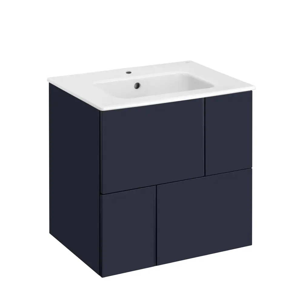 Тумба под раковину подвесная Roca Pilar 60 см цвет синий STLM-2120146 - Вид №2