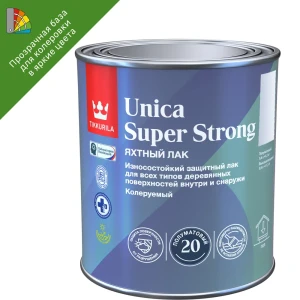 Tikkurila Unica Super Strong — яхтный лак для дерева с усиленной защитой 87660458