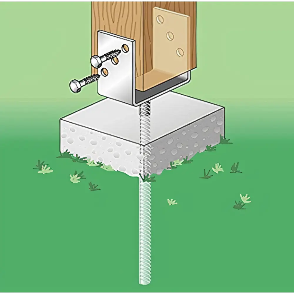 Опора бруса закладная 121х60х300х4 Santreyd STLM-2142321 - Вид №7