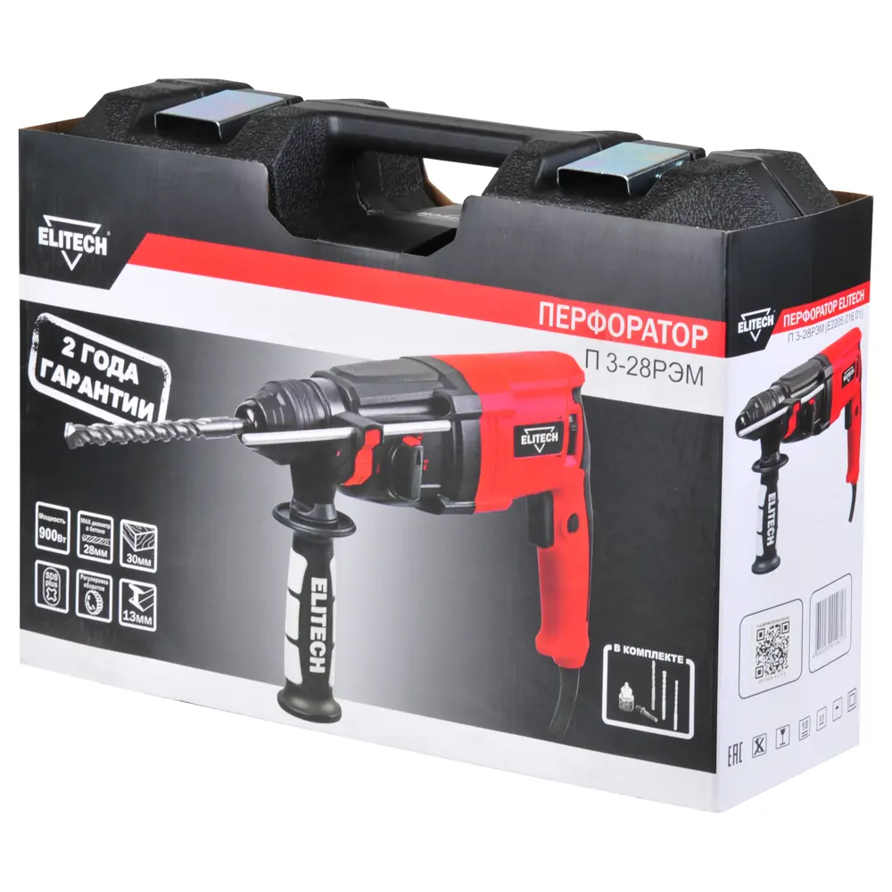 Сетевой перфоратор Elitech П 3-28РЭМ с SDS-plus для профессиональных работ 89348604 STLM-0848551 - Вид №8