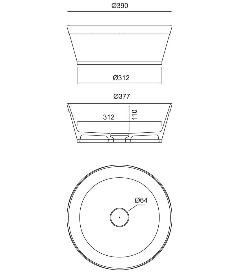 Керамическая круглая столешница Park Avenue Круглый стол ARCH-00137331 - Вид №2