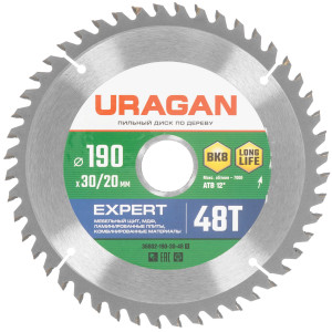 Диск пильный Uragan 36802-190-30-48_z01 9107404